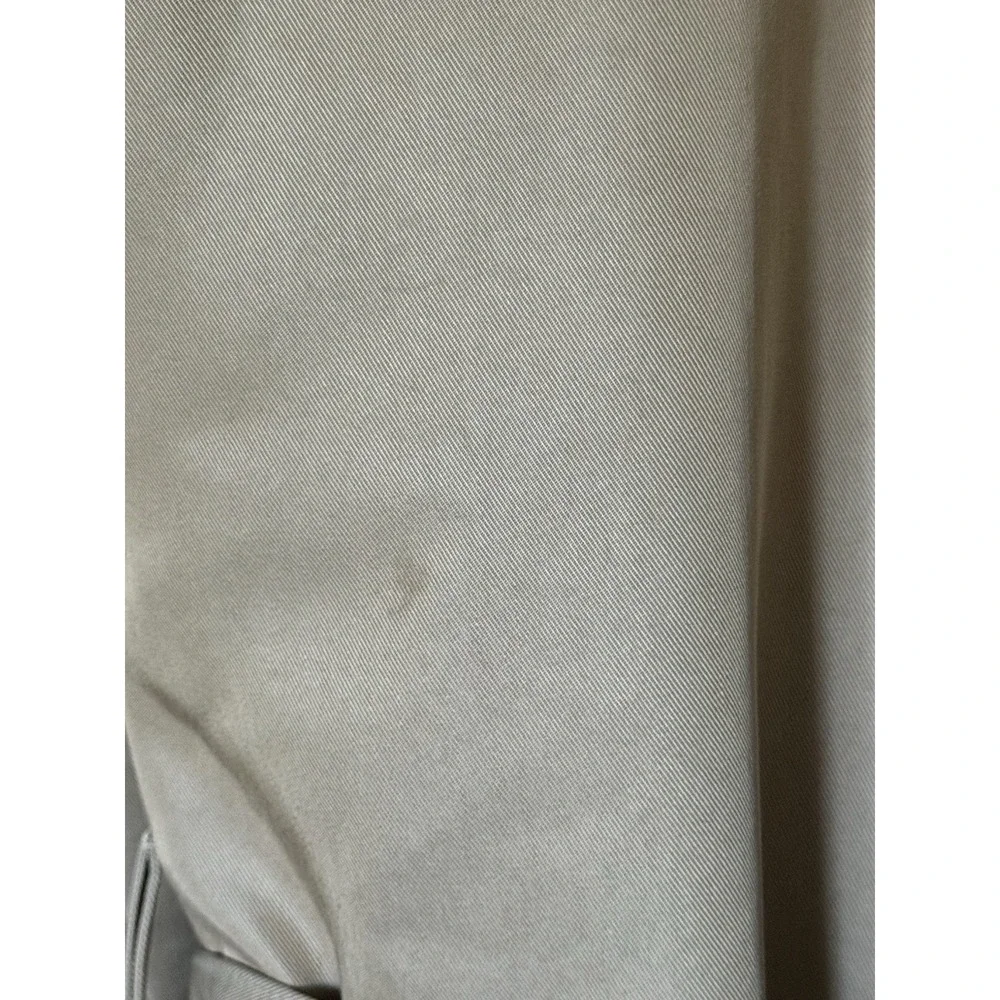 Mens Sanyo Khaki Belt Trench Coat Size R40 Wool Liner Minimalist Luxury - Picture 9 of 9